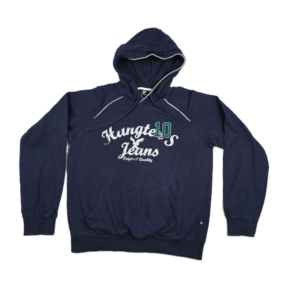 Hang Ten Men's‎ Size Medium Navy Blue Pullover Hoodie Sweatshirt